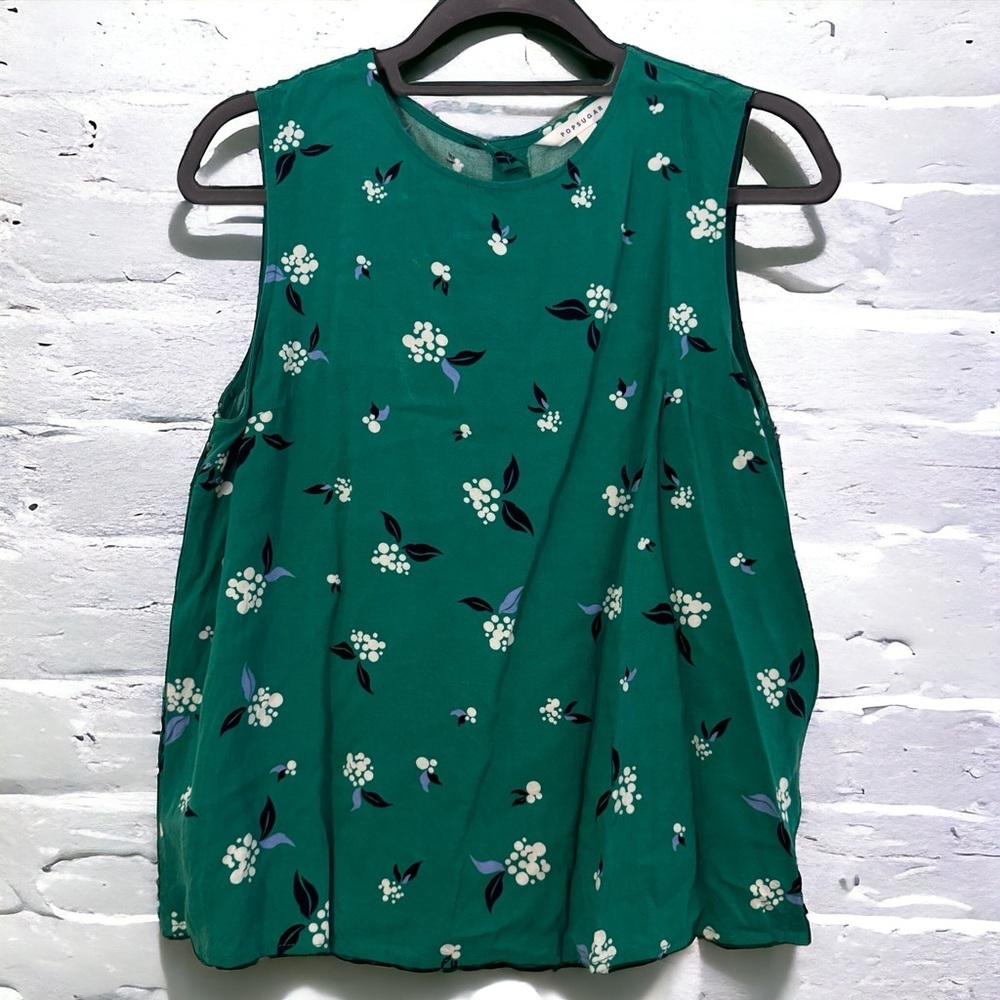 Popsugar Sleeveless Green Top - Ladies Large - Like New, Tank Top - Picture 7 of 9